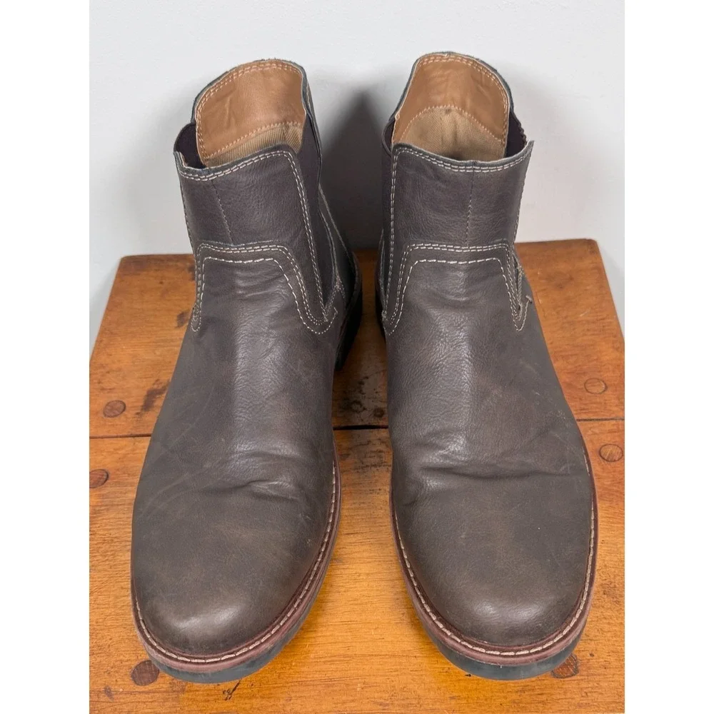 Dockers Ransom Chelsea Boots Style # 90-43938 Brown Faux Leather Mens - 12 M